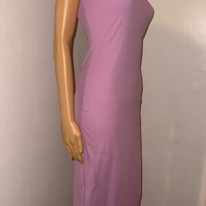 Chic Strapless Pink Dress